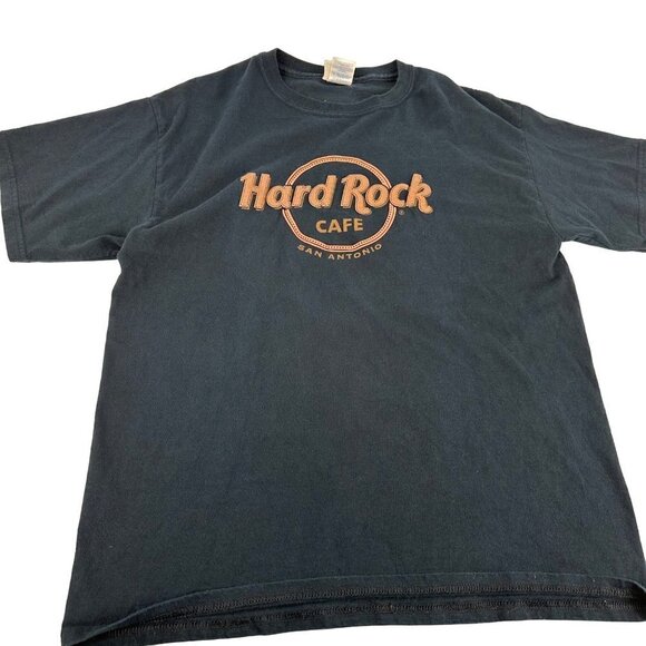 Vintage Hard Rock Cafe Black Short Sleeve Tee Size Large Y2K 90s - Picture 1 of 6